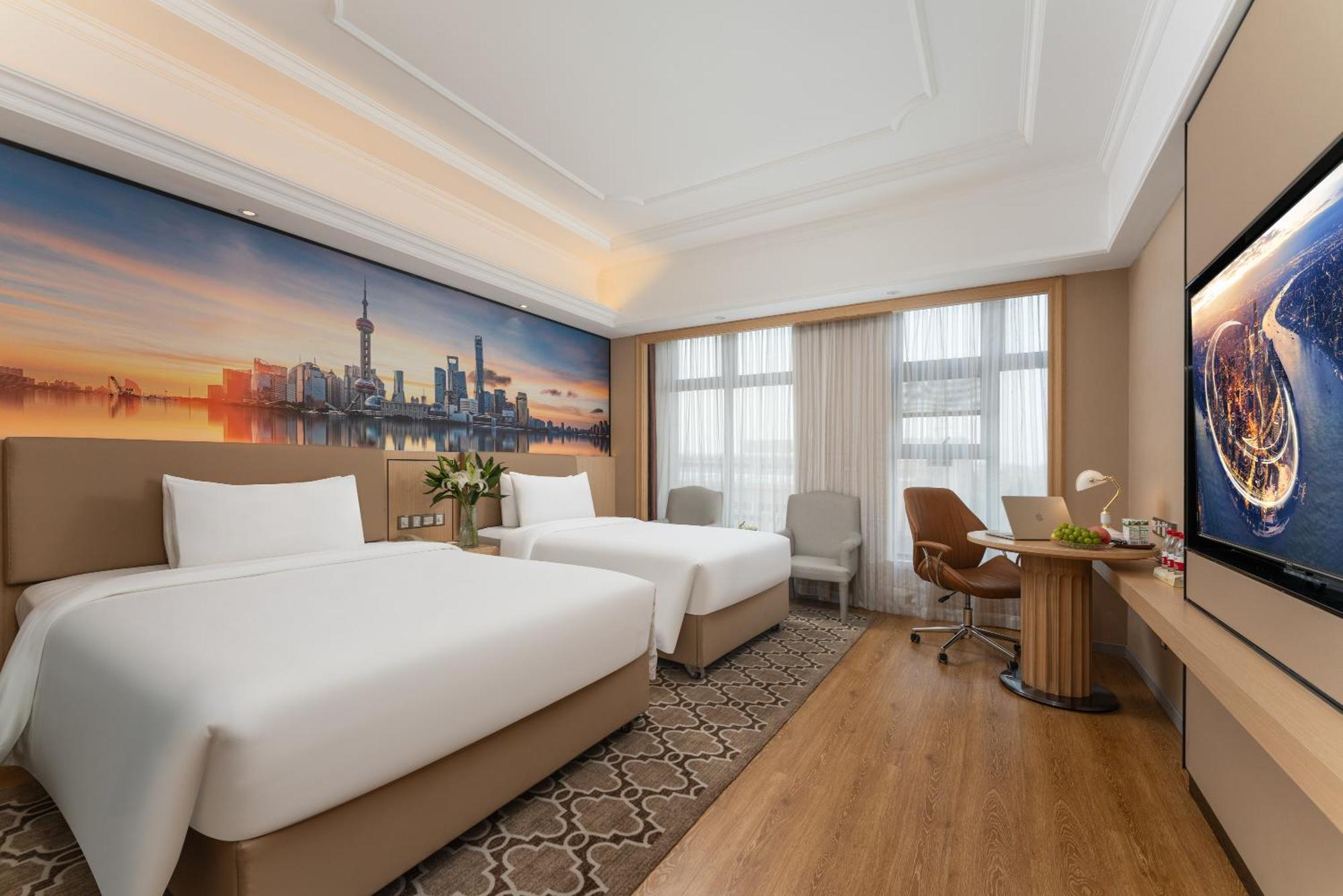 Vienna International Hotel - Shanghai Pudong Airport Free Trade Zone - Free Shuttle Bus To Pvg Airport And Disney Land Xangai Exterior foto
